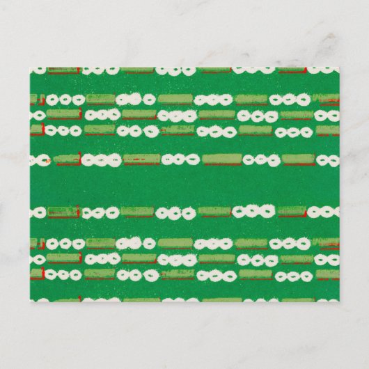 Gestreept Japans houtsnede textiel Briefkaart (Voorkant)