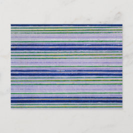 Gestreept Japans houtsnede textiel Briefkaart