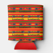 Gestreept Juneteenth Blikjeskoeler (Achterkant)