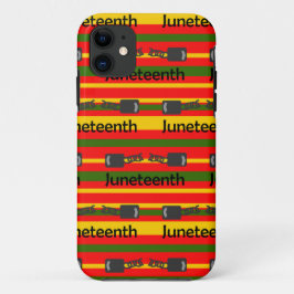 Gestreept Juneteenth Case-Mate iPhone Case