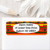 Gestreept Juneteenth Etiket (Insitu)