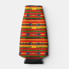 Gestreept Juneteenth Flesjeskoeler