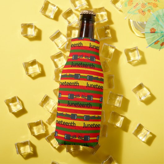 Gestreept Juneteenth Flesjeskoeler (Insitu Zomer)