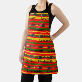 Gestreept Juneteenth Schort