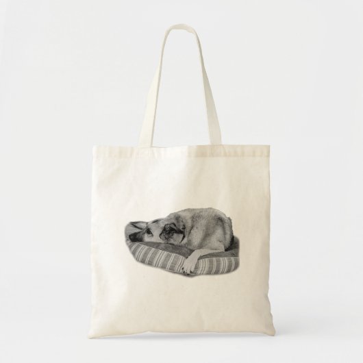 Gestreept Kalme, Rustgevende Hondentas Tote Bag (Voorkant)
