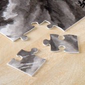 Gestreept kat legpuzzel (Zijkant)
