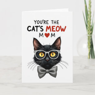 Gestreept katten gemiaai wenskaart kaart