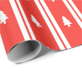 Gestreept kerstboompatroon cadeaupapier (Rol Hoek)
