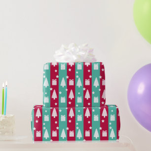 Gestreept Kerstding Cadeaupapier