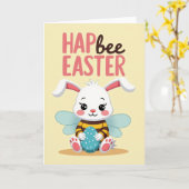 Gestreept Kerstkaart Kaart (Gele Bloem)