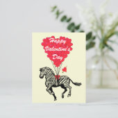 Gestreept kinder Valentijns Feestdagenkaart (Staand voorkant)