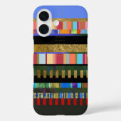 Gestreept kleurrijk patroon Case-Mate iPhone case (Achterkant)