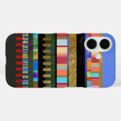 Gestreept kleurrijk patroon Case-Mate iPhone case (Achterkant (horizontaal))