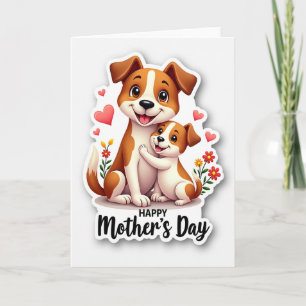 Gestreept Knuffelkaart Voor Puppy Kaart