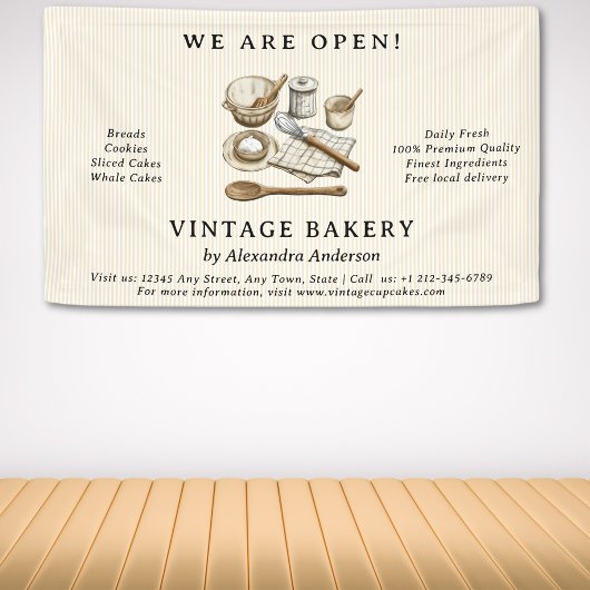 Gestreept kookgerei Bakkerij Spandoek