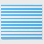 Gestreept lichtblauw cadeaupapier (Vlak)