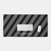 Gestreept met computertekst grijs en zwart bureaumat (Keyboard & Muis)
