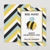 Gestreept Mijne Valentijnskaarten voor in de Klas Briefkaart (Voorkant / Achterkant)