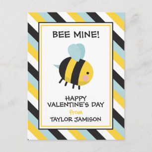 Gestreept Mijne Valentijnskaarten voor in de Klas Briefkaart
