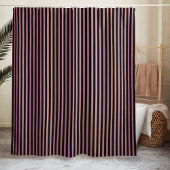 Gestreept Minimalistisch Zwart Roze Douchegordijn