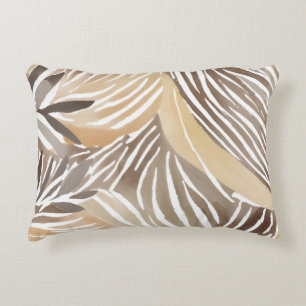 Gestreept Modern Neutraal Beige Eenvoudig Accent Kussen