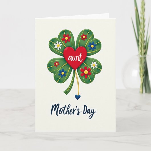 Gestreept Moederdag kaart (Voorkant)