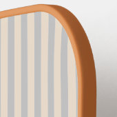 Gestreept Naam Esthetisch Minimalistisch Preppy Ne Pickleball Paddle (Links Detail)