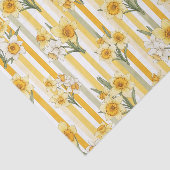 Gestreept Narcissen Bloempatroon Tissuepapier (Detail)