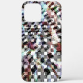 Gestreept onder gekleurde vlekken, simplistisch Case-Mate iPhone case (Achterkant)