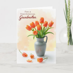Gestreept Oranje Bloesem View Kaart