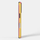 Gestreept Oranje Geel Persoonlijk  Case-Mate iPhone Case (Achterkant / Rechts)