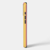 Gestreept Oranje Geel Persoonlijk  Case-Mate iPhone Case (Achterkant / Links)