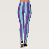 Gestreept paarse leggings (Achterkant)