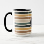 gestreept, pastel, minimaal, gekleurd, abstract, s mok (Links)