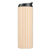 Gestreept pastelmonogram naam thermosbeker (Gedraaid links)