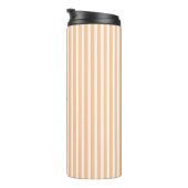 Gestreept pastelmonogram naam thermosbeker (Geroteerd rechts)