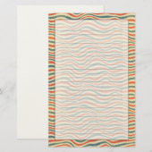 Gestreept patroon briefpapier (Voorkant / Achterkant)