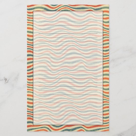 Gestreept patroon briefpapier (Voorkant)