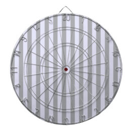 Gestreept patroon in grijs en lavendel dartbord