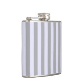 Gestreept patroon in grijs en lavendel heupfles (Rechts)