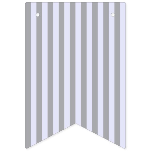 Gestreept patroon in grijs en lavendel vlaggetjes (Eerste vlag)