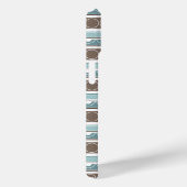 Gestreept patroon met cirkels en ringen retro stij Case-Mate iPhone case (Achterkant / Rechts)
