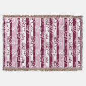 Gestreept patroon met rozen deken (Voorkant)