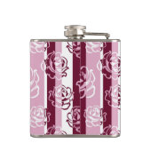 Gestreept patroon met rozen heupfles (Achterkant)