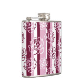 Gestreept patroon met rozen heupfles (Rechts)