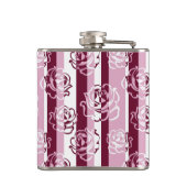 Gestreept patroon met rozen heupfles (Achterkant)