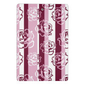Gestreept patroon met rozen mini klembord (Achterkant)