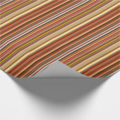Gestreept patroon met tinten bruin Papier (Hoek)
