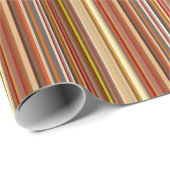 Gestreept patroon met tinten bruin Papier (Rol Hoek)