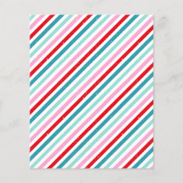 Gestreept patroon roze rood groen plakboek papier